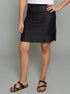 The Sport Skirt - Black Stripe / Black